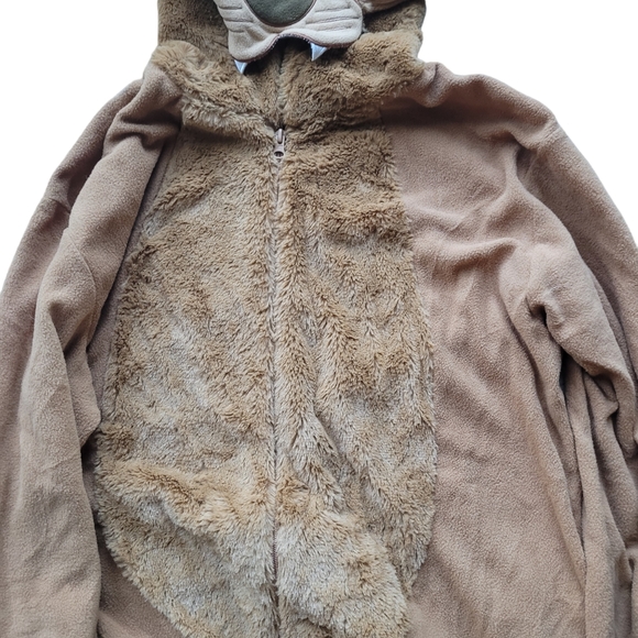 Lion Lioness Womens Large/XL Fleece 1 Piece Halloween Costume Spirit Furry - Picture 3 of 5